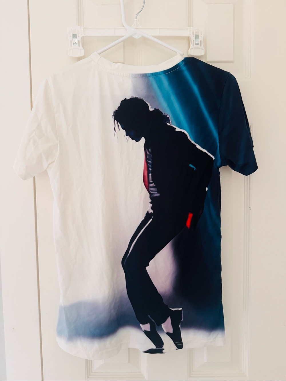 Michael Jackson top- White & Navy